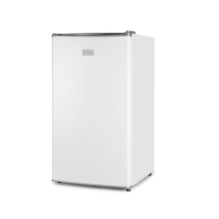 Black & Decker Compact Refrigerator Energy Star Single Door Mini Fridge with Freezer, 3.2 Cubic Ft., White BCRK32W
